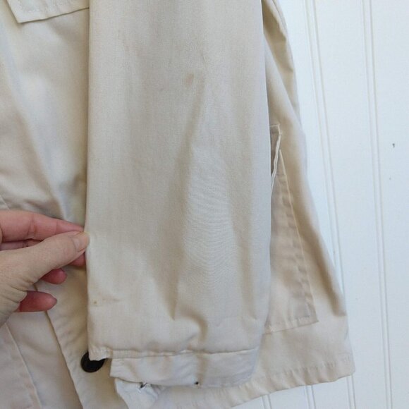 Vintage 70's Safari Explorer Jacket Top Size S M Khaki Warwick Long Sleeve - Picture 8 of 11